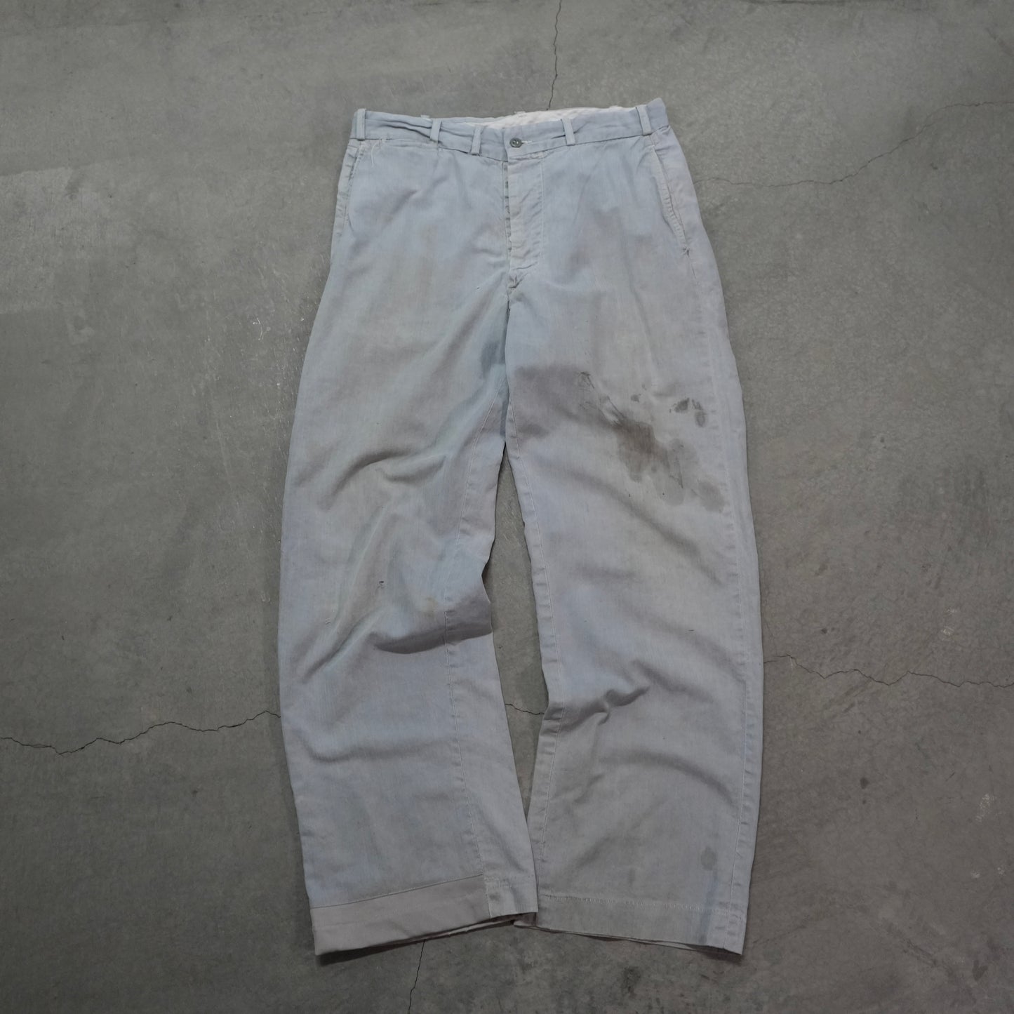 40s light blue hbt chinos
