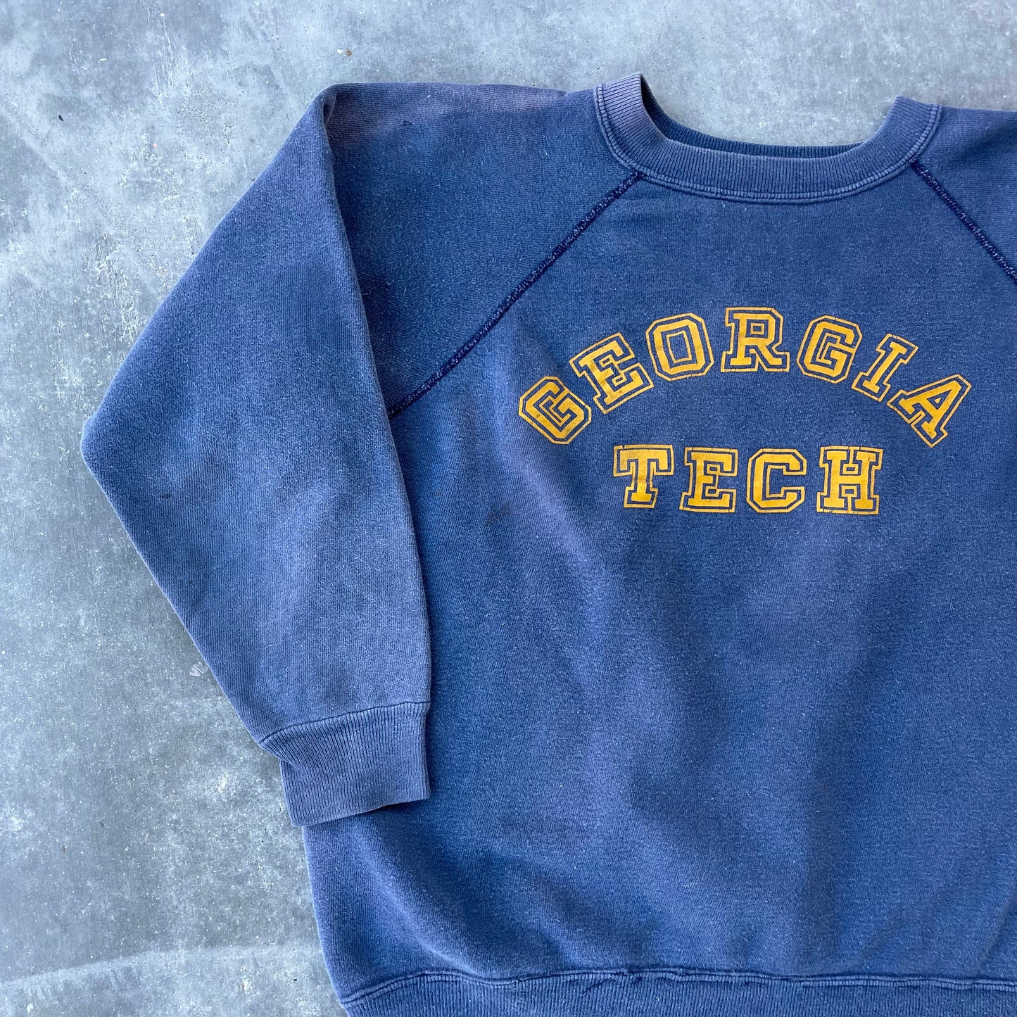 70s Georgia Tech Raglan Sweatshirt