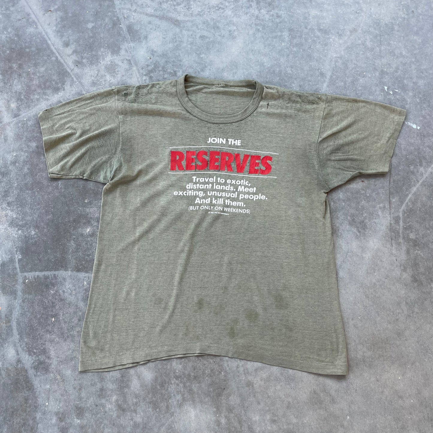 80s ‘Join The Reserves’ T-shirt