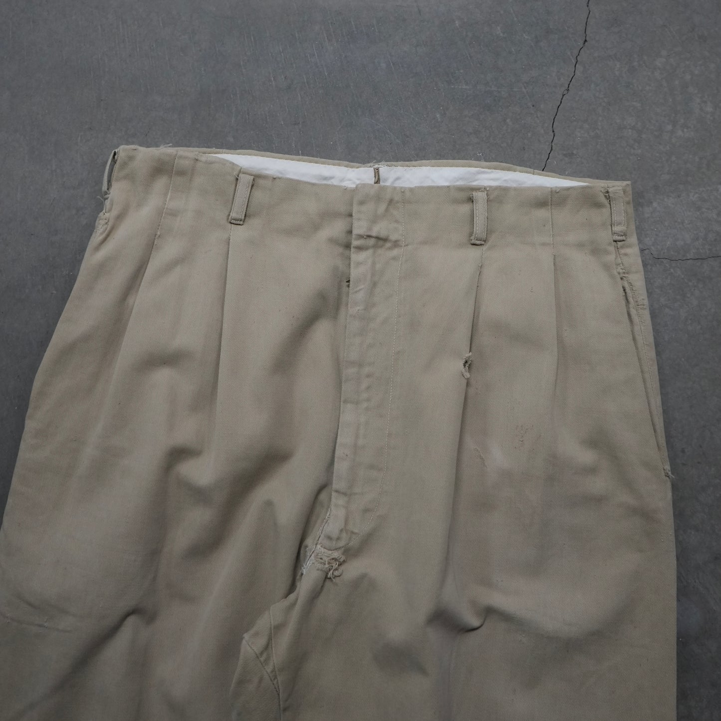 40s pleated chinos