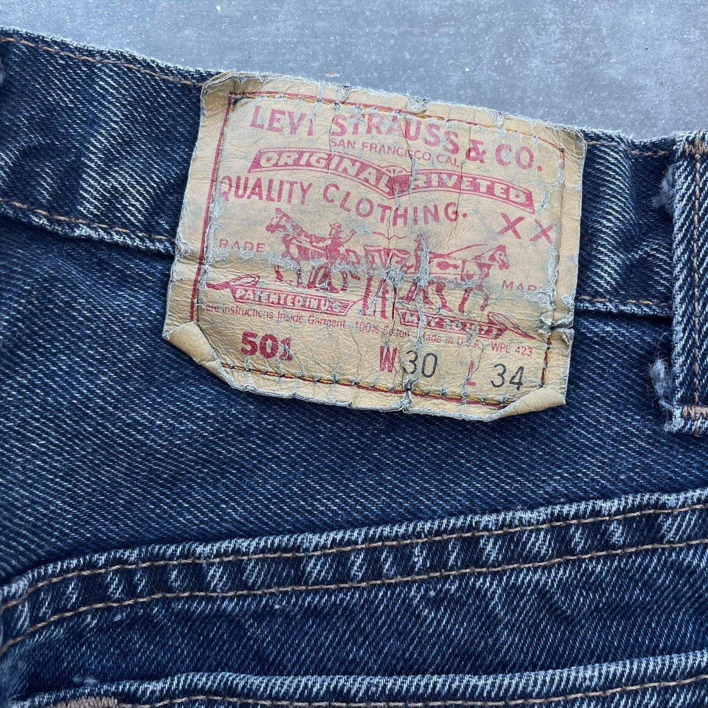 Levi’s 501 Deep Indigo Denim Jeans Made in USA