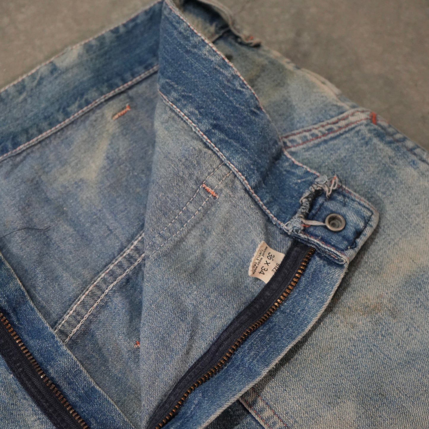 60s faded baker pocket jeans