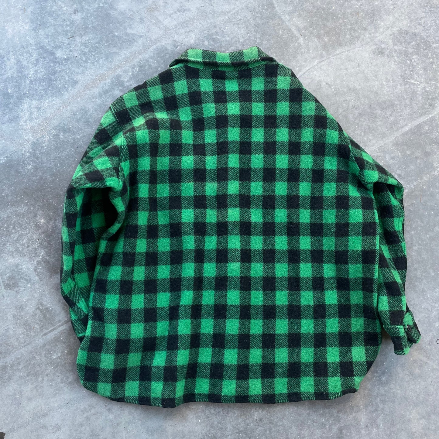 L.L Bean Checkered Wool Flannel