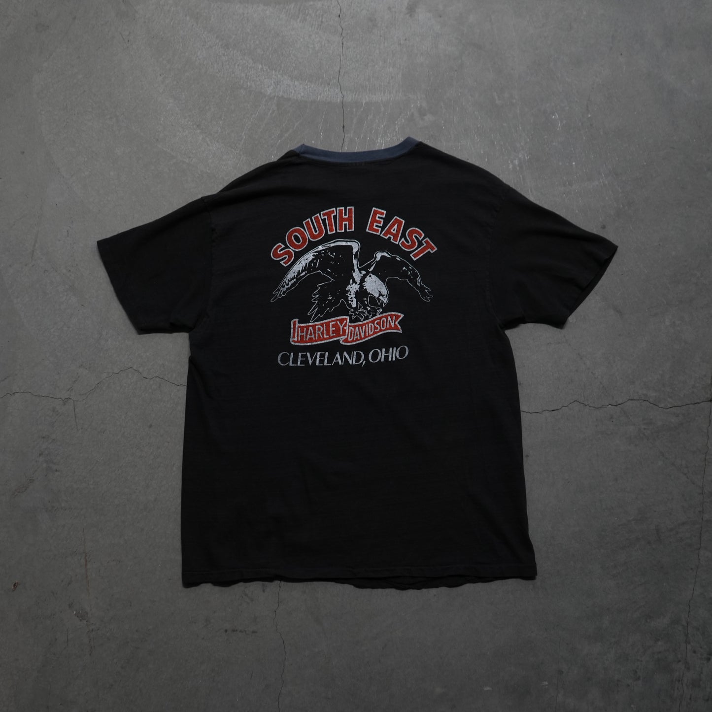80s two tone harley tee