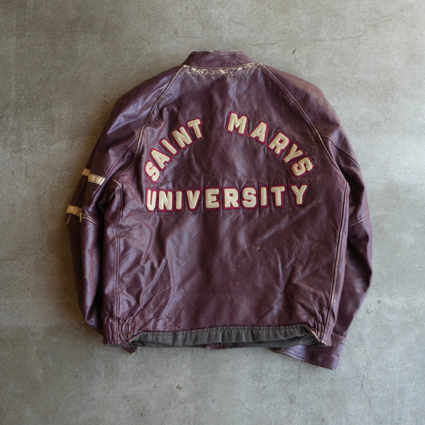 50s SMU leather jacket