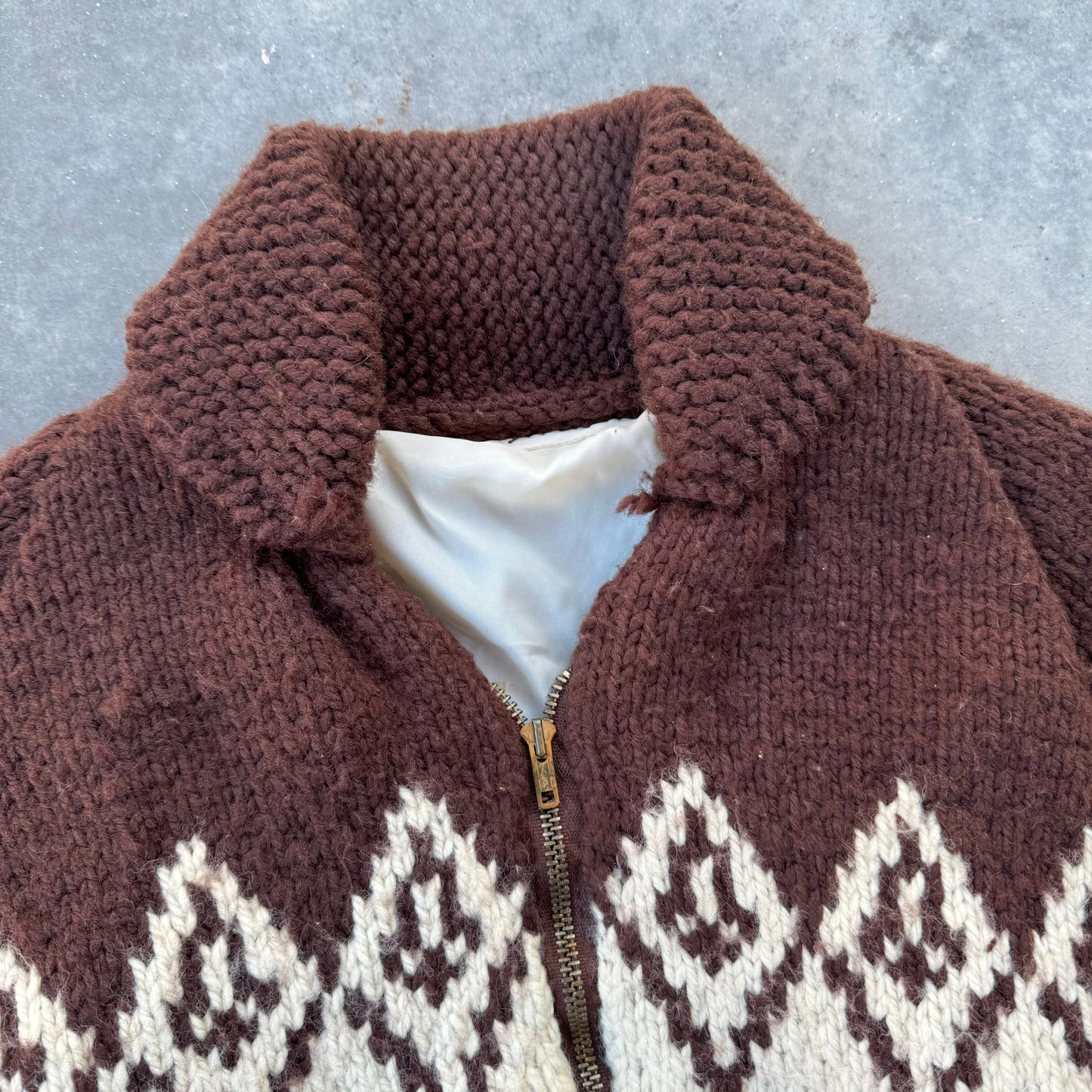 70s cowichan sweater