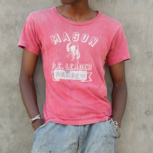 70s champion faded red PE tee