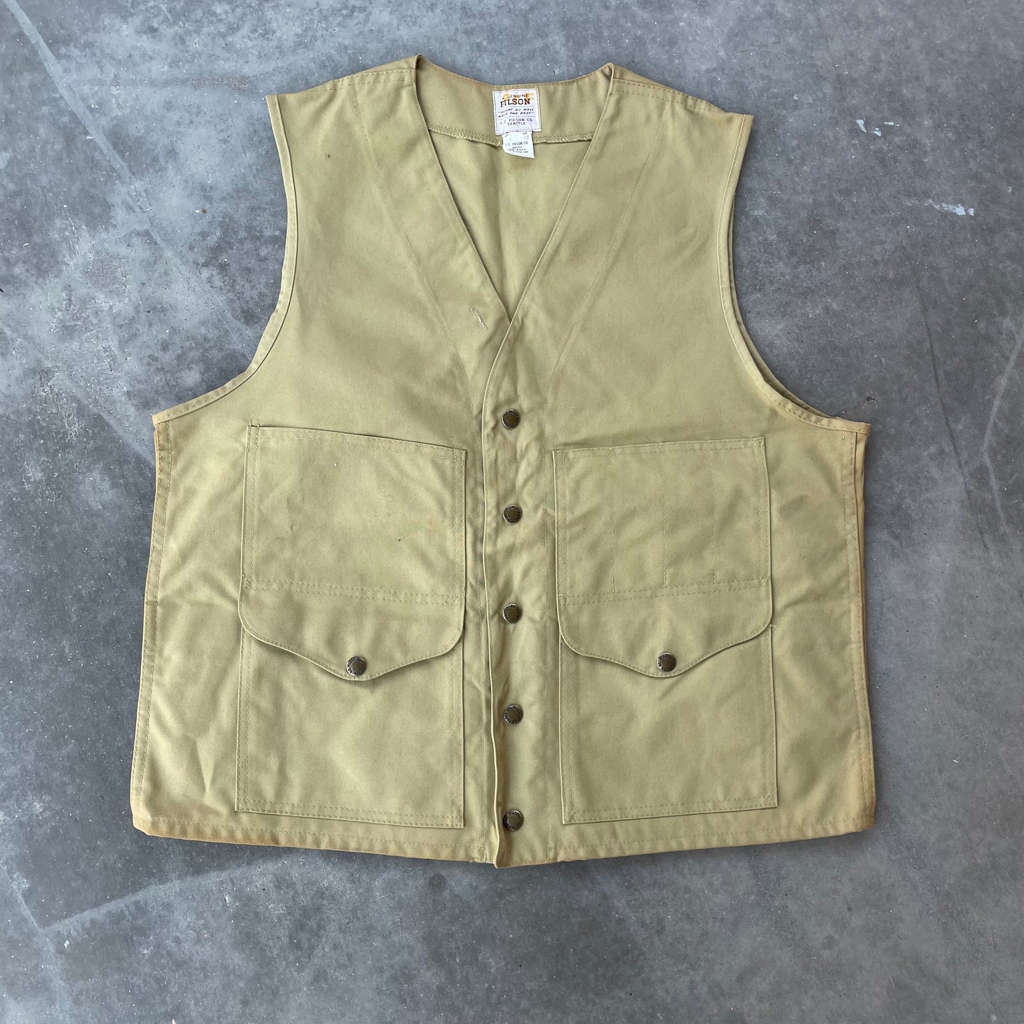 70’s Filson Khaki Hunting Vest