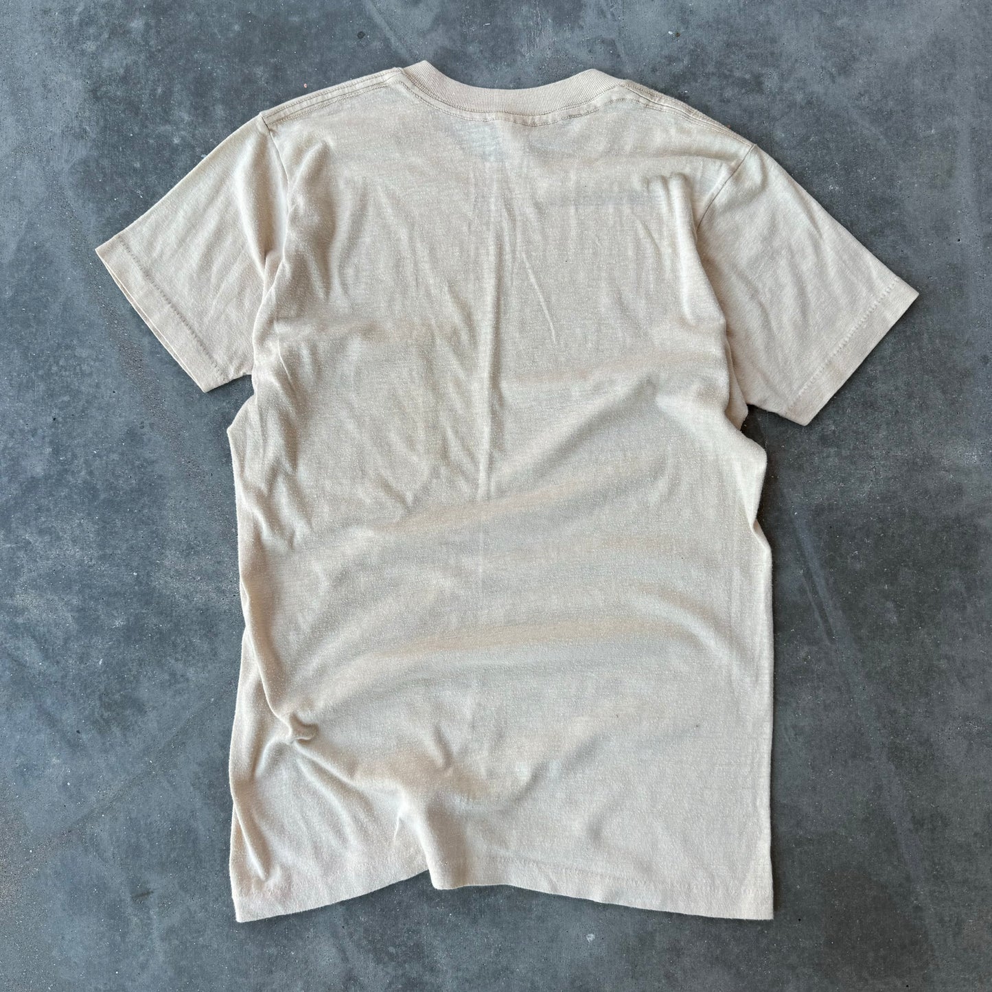 70s cream pocket tee