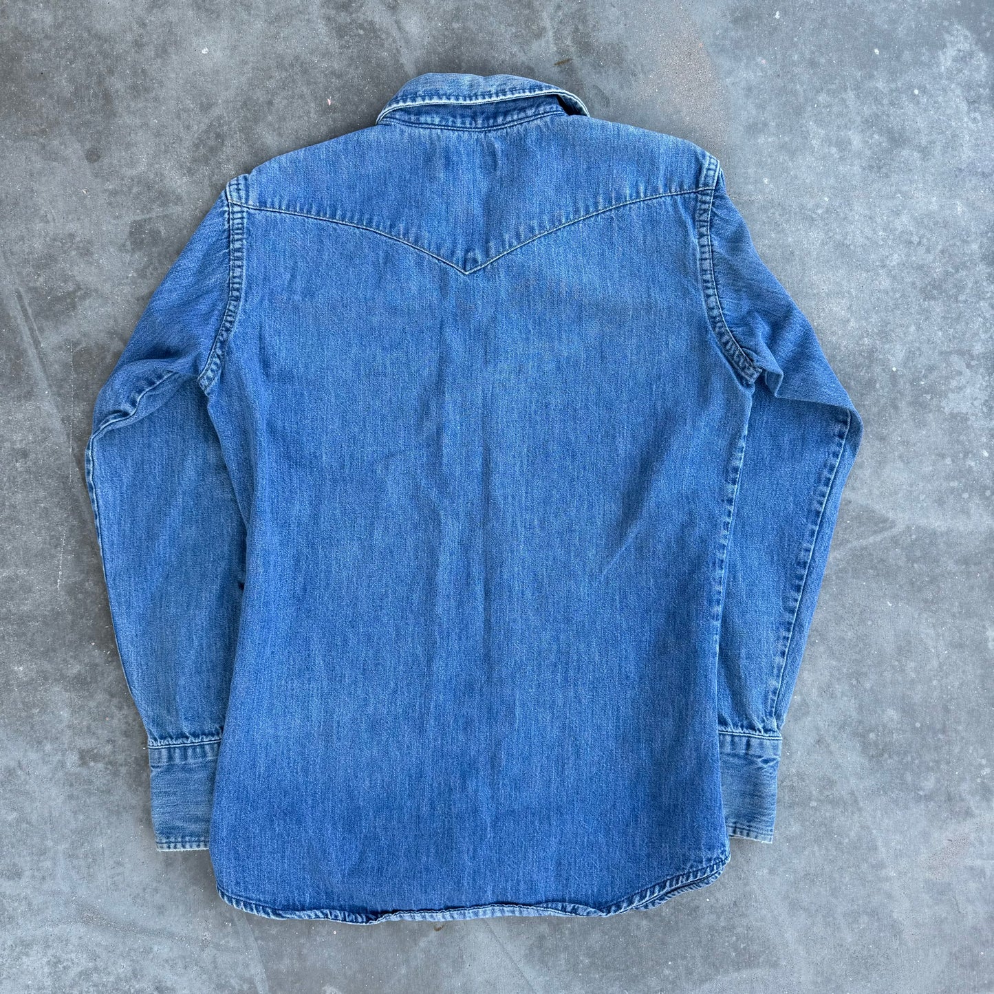 80s big mac denim pearl snap