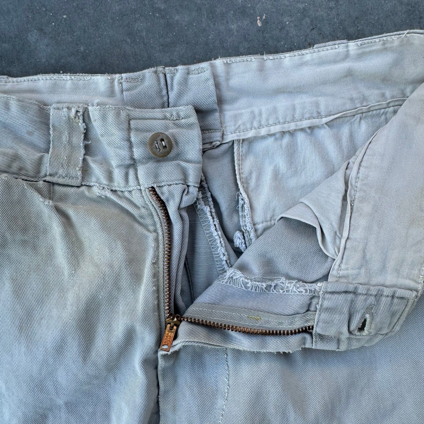 50s grey chinos