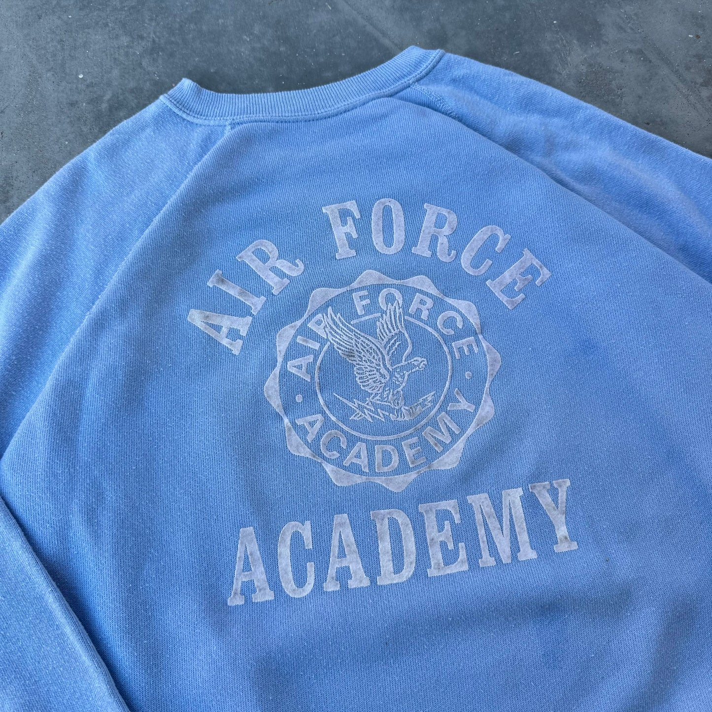 70s air force academy flock sweat