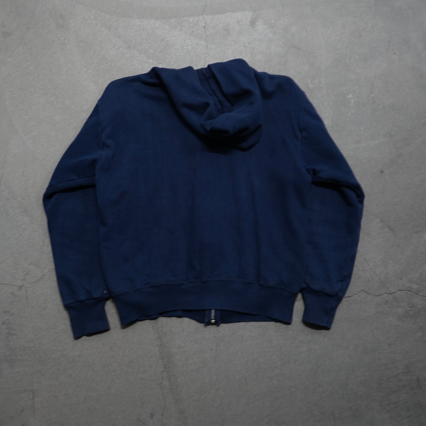 70s thermal lined zip up hoodie