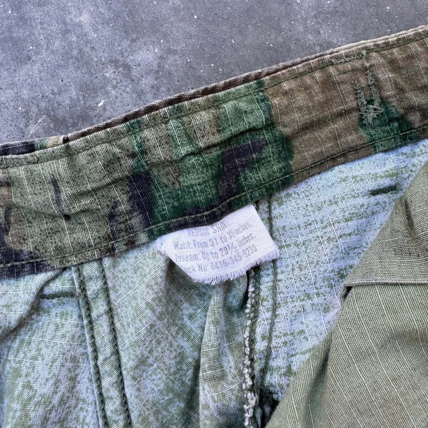 70s military camo cargos