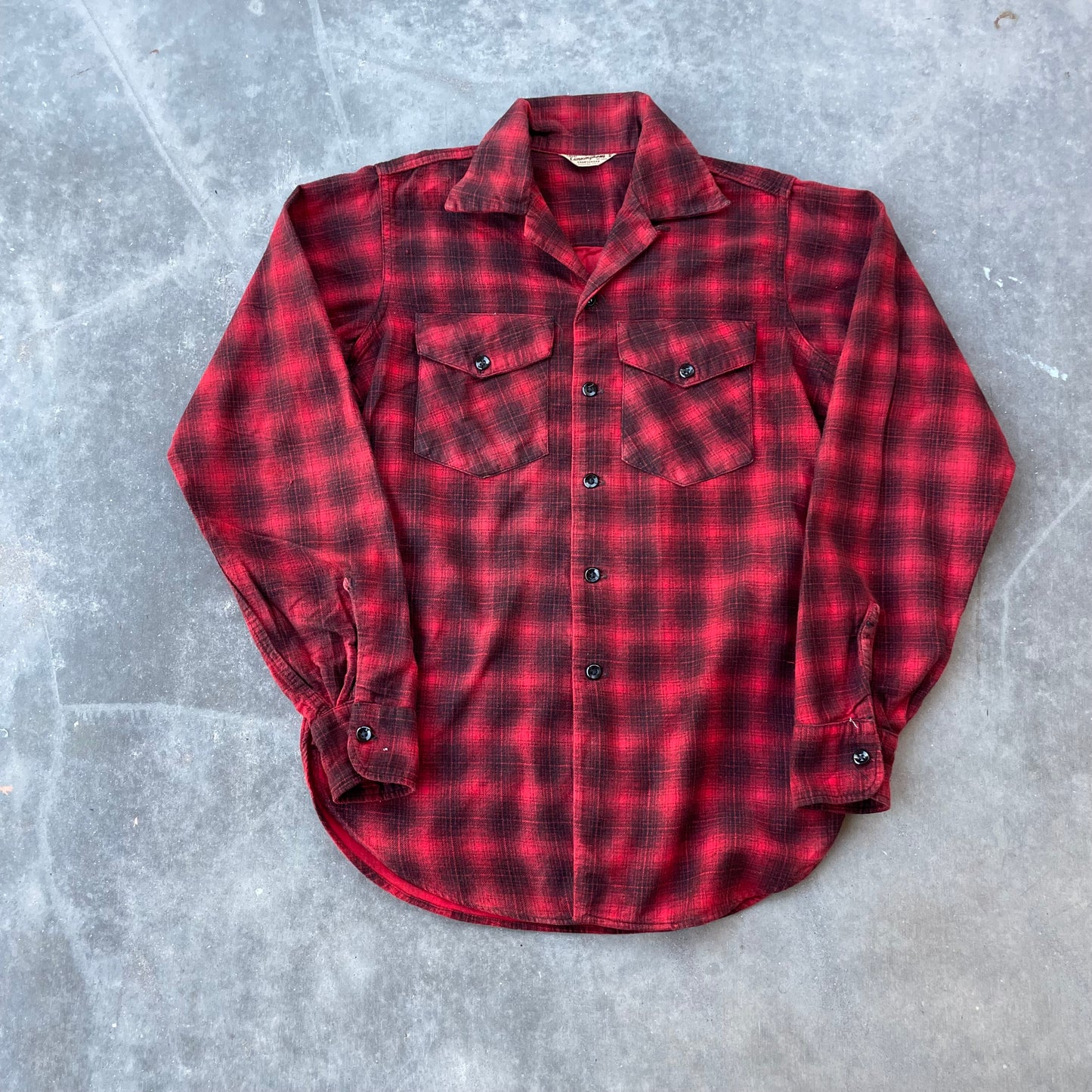 Cunninghams 50’s/60’s Red Plaid Cotton Flannel