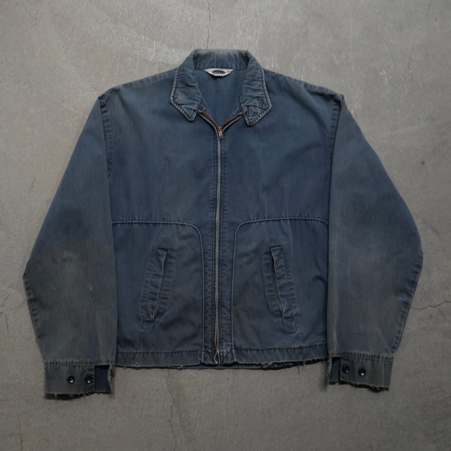 60s faded blue cotton jacket