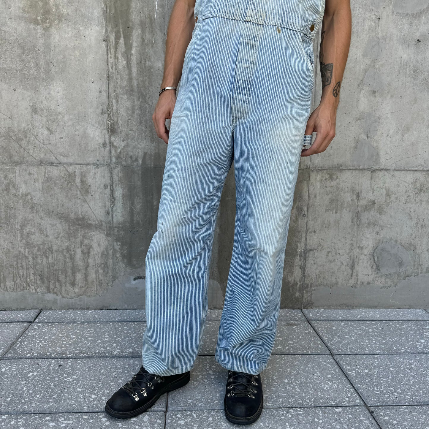 60s lee hickory stripe overalls