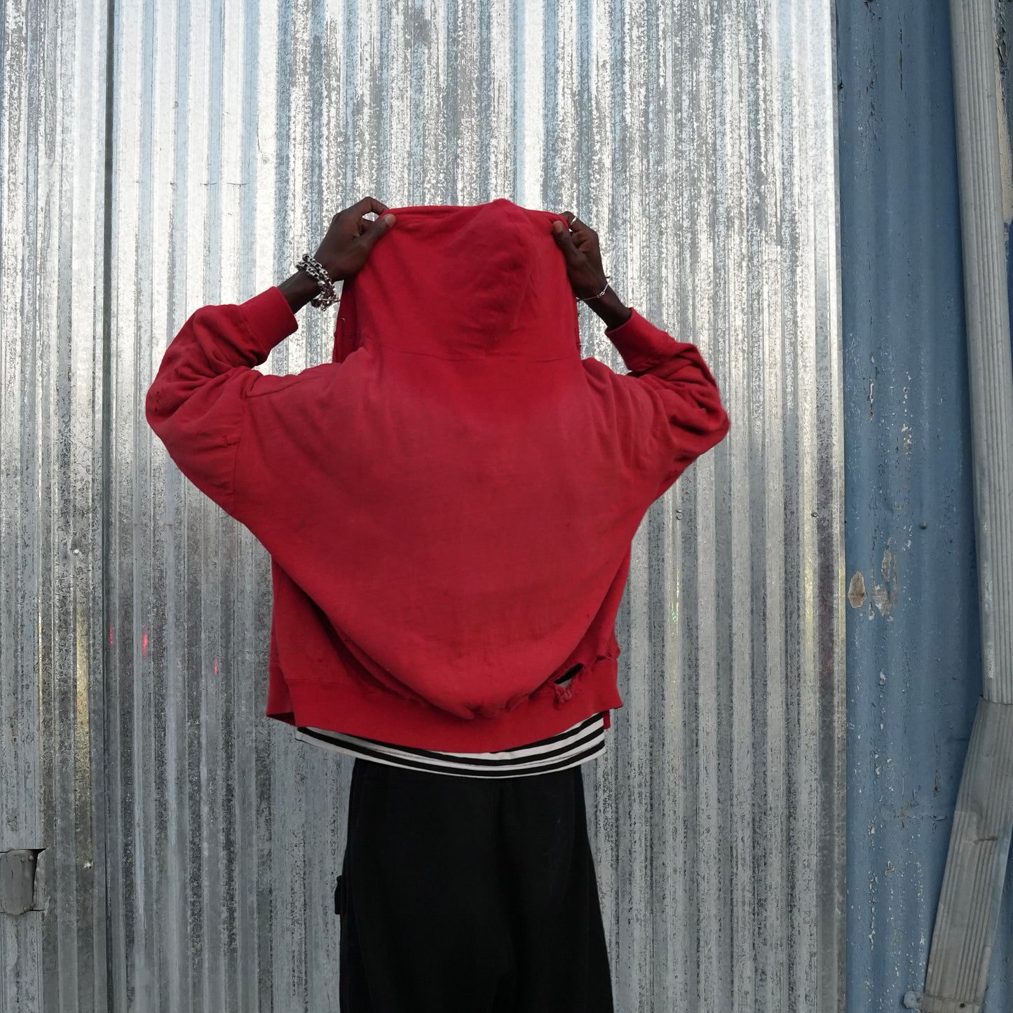 60s thrashed thermal lined zip up