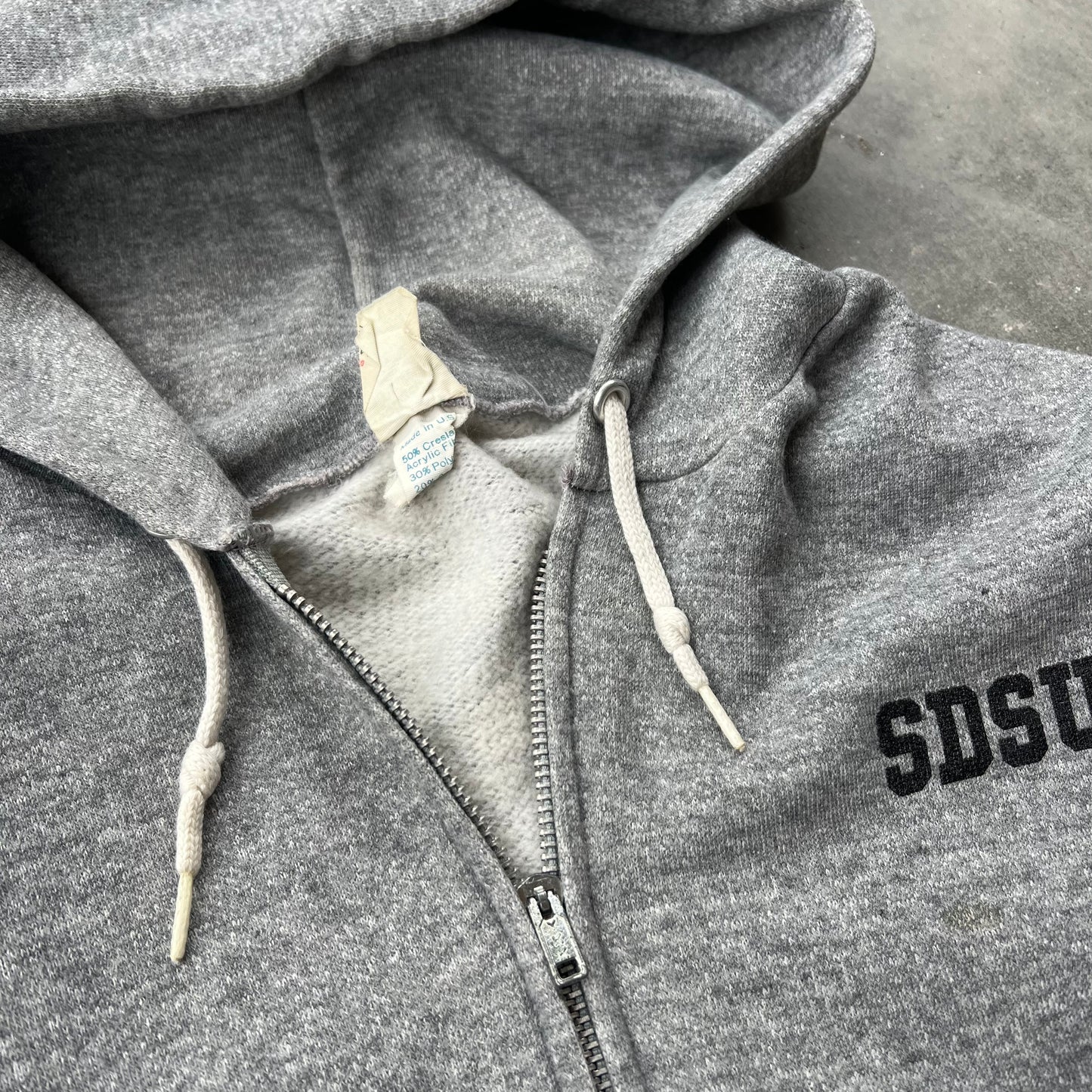 80s sdsu zip up