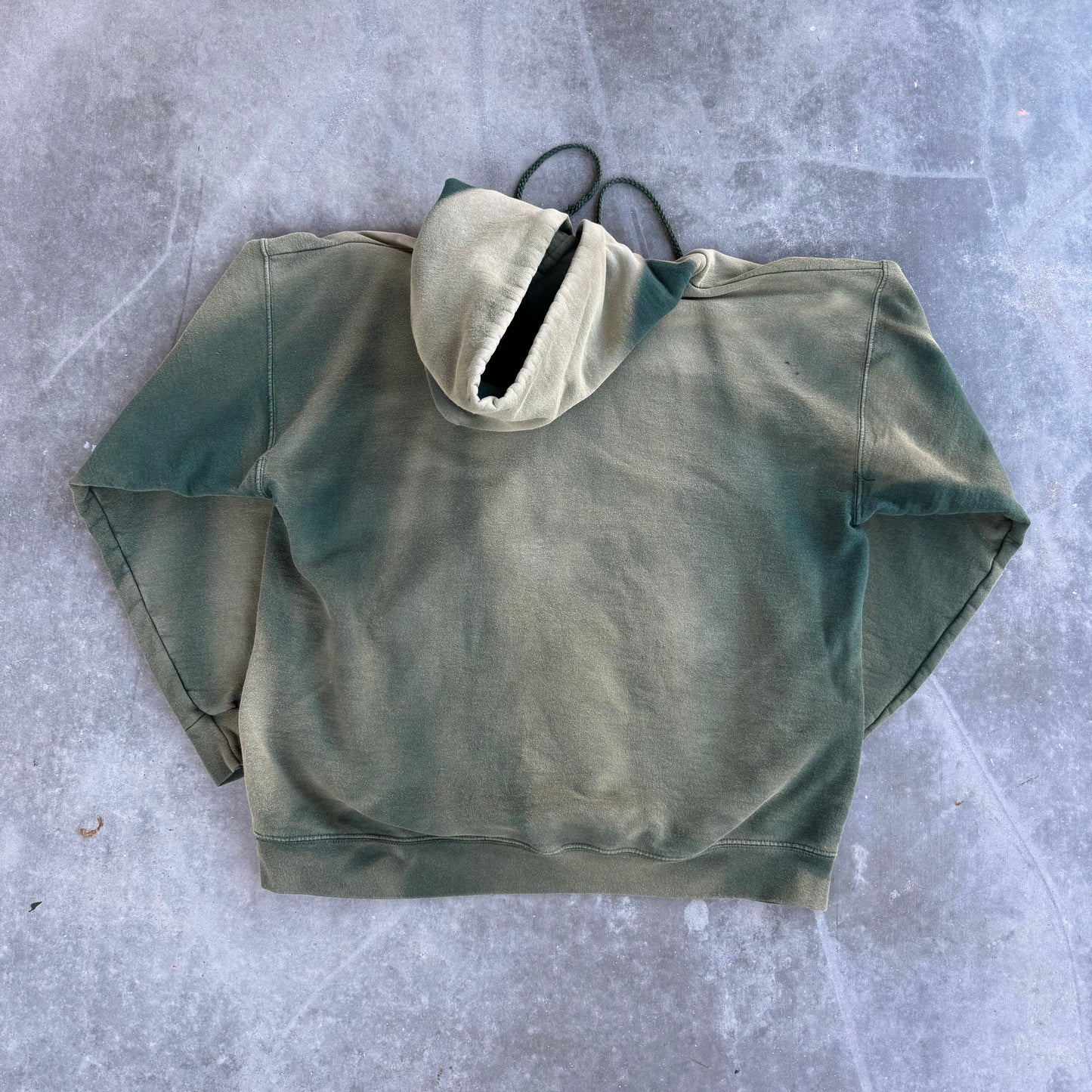 sun faded cotton cowboy hoodie