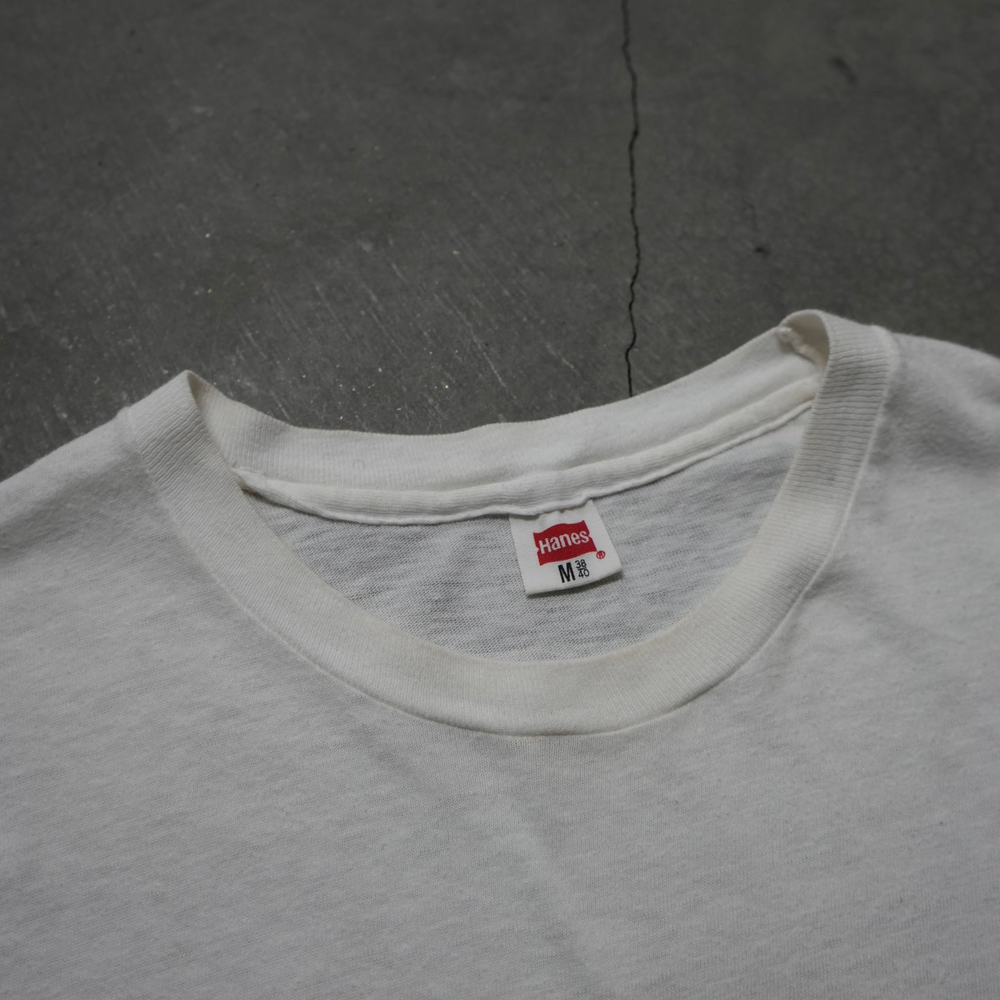 60s hanes white tee