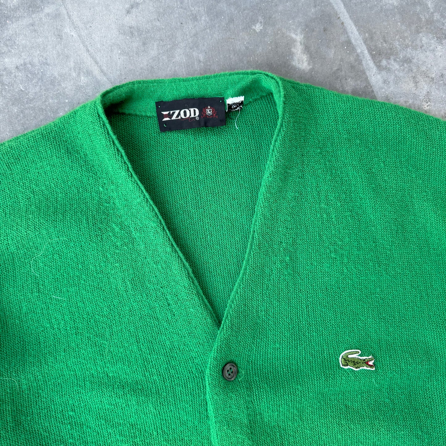 70s izod cardigan