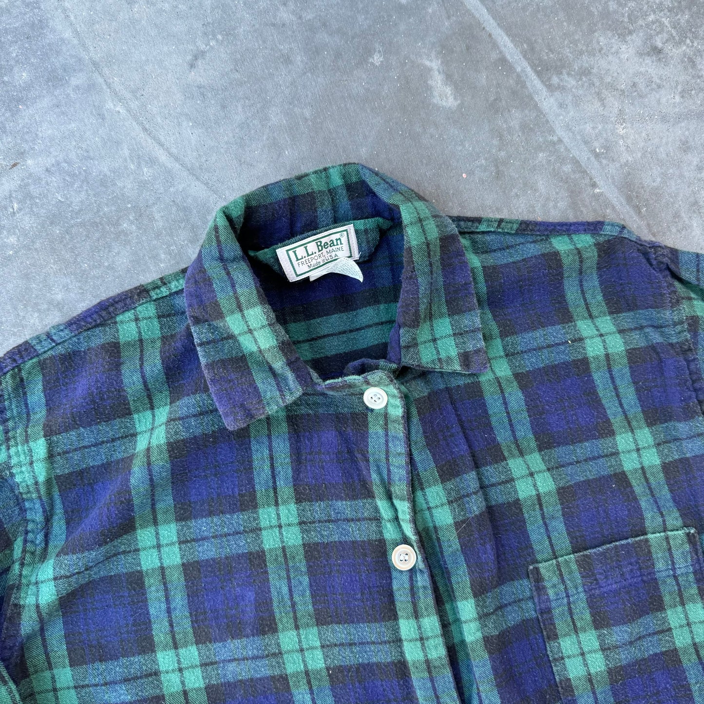 90s ll bean cotton flannel