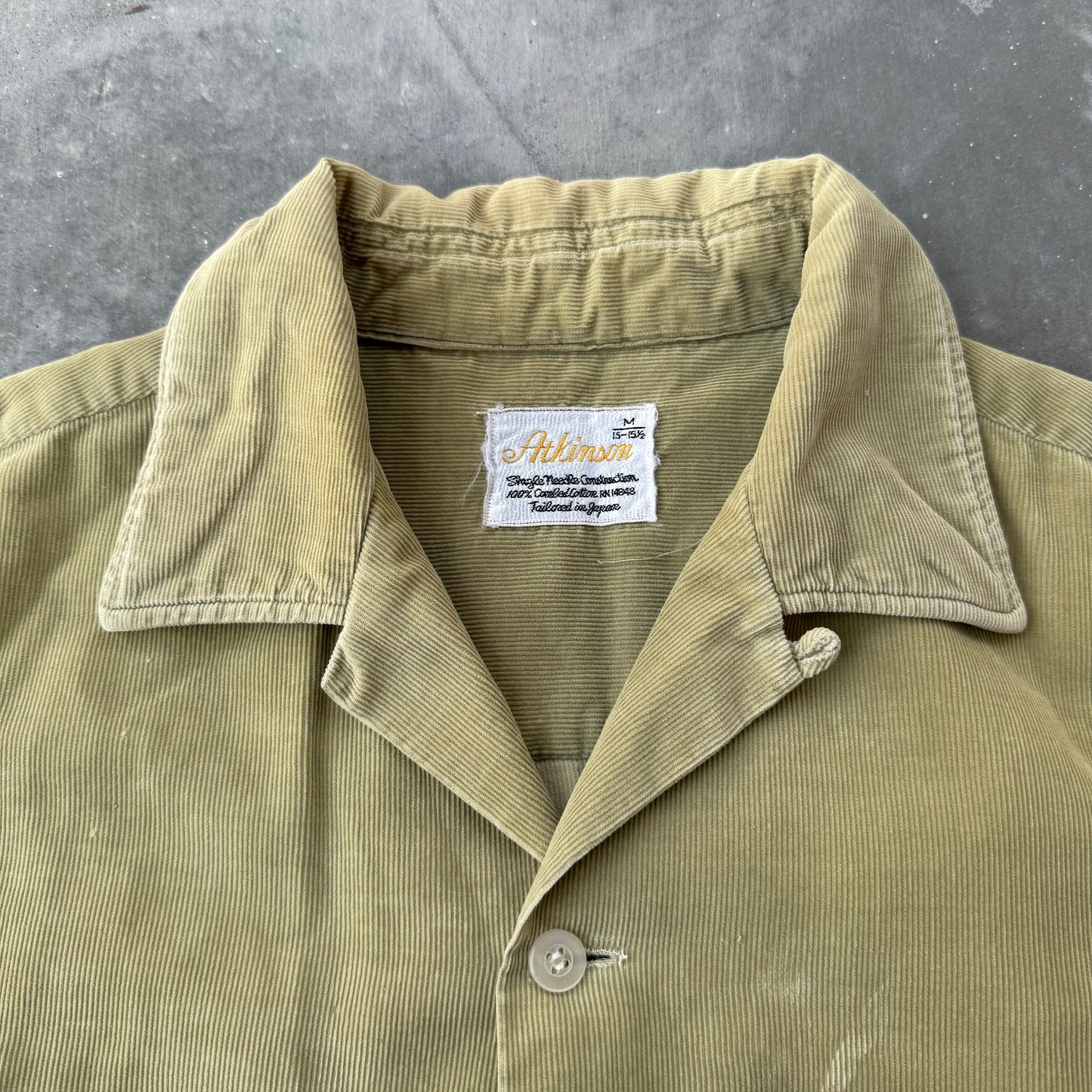 60s corduroy button up