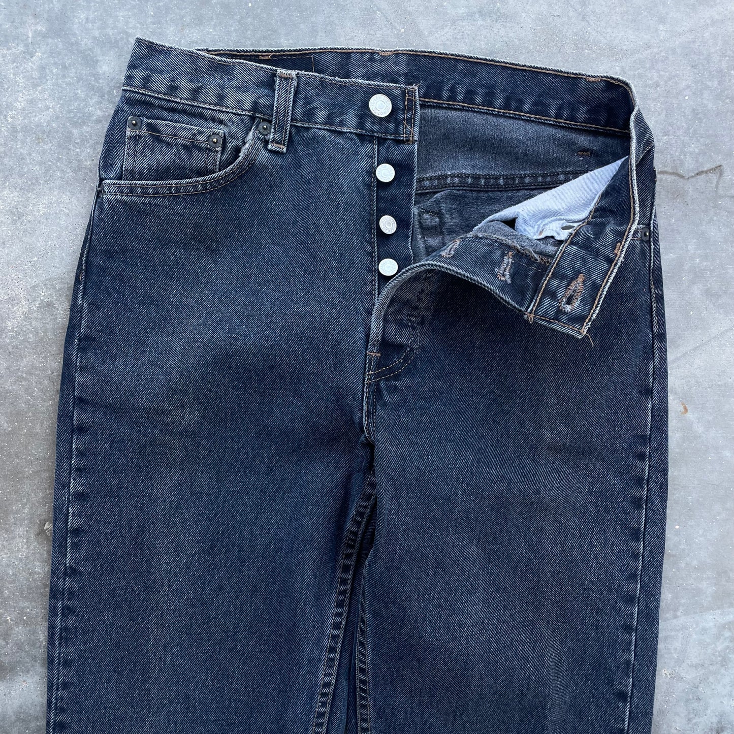 Levi’s 501 Deep Indigo Denim Jeans Made in USA