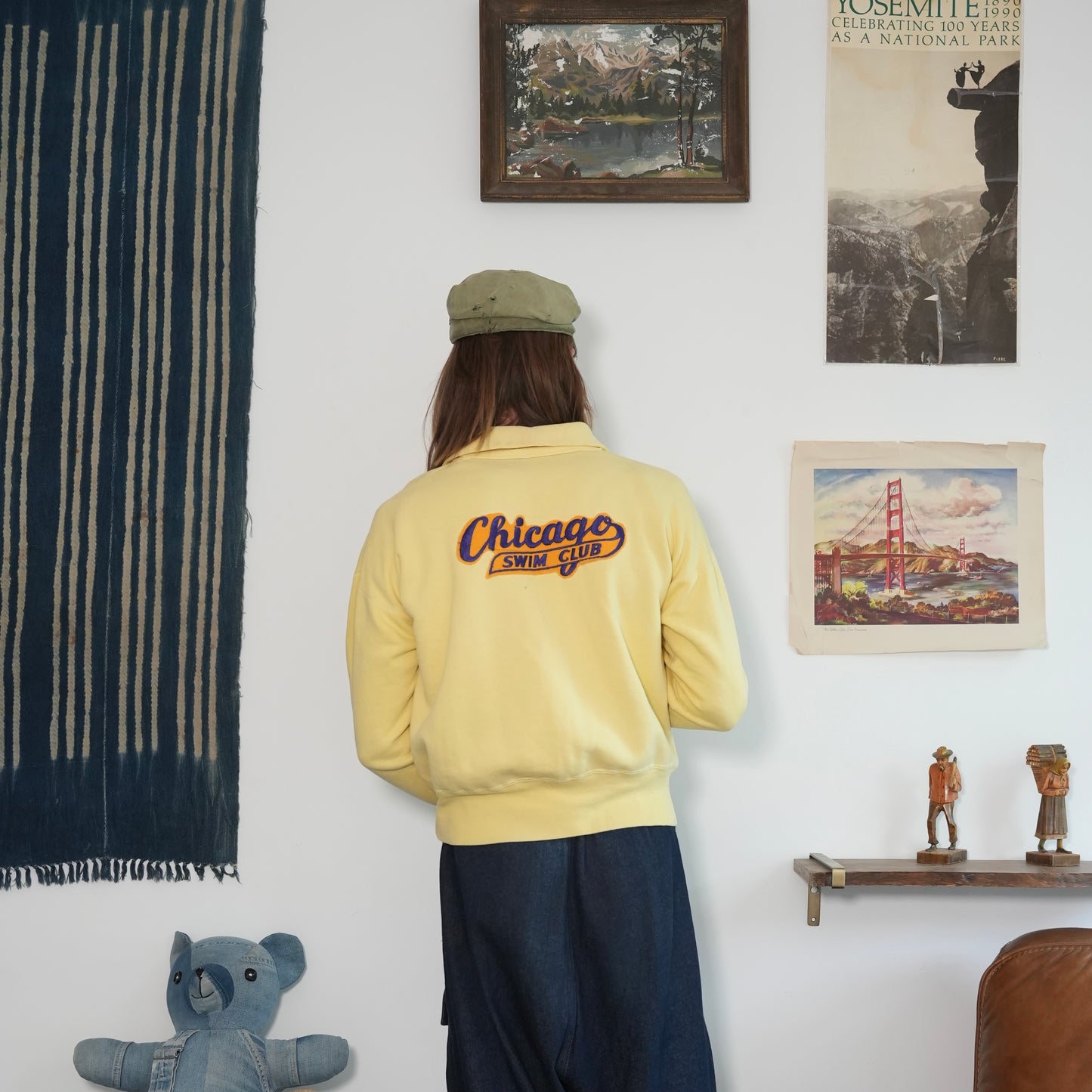 50s chicago swim team 1/4 zip