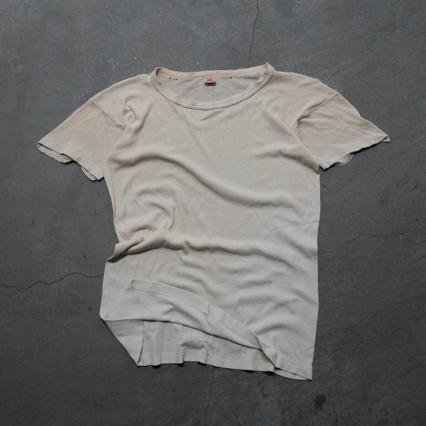 40s bvd ribbed cotton tee