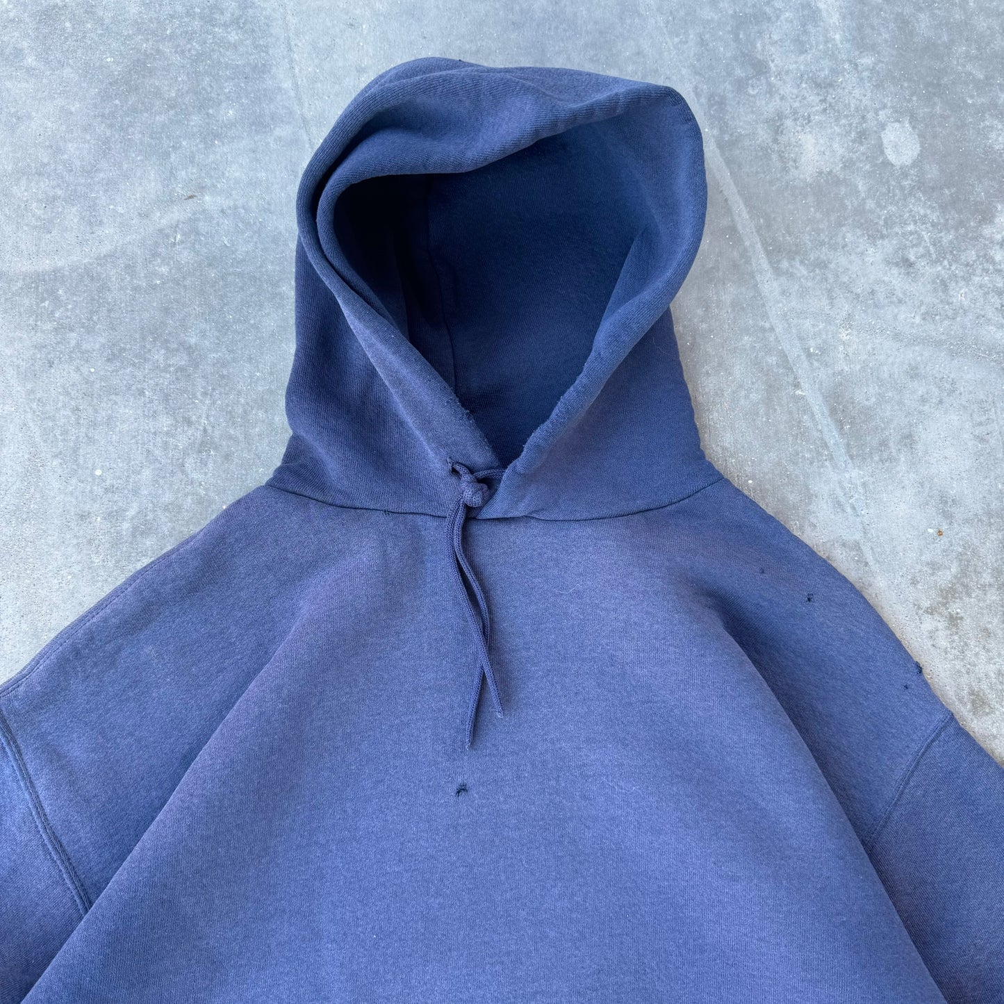 90s faded navy russell hoodie