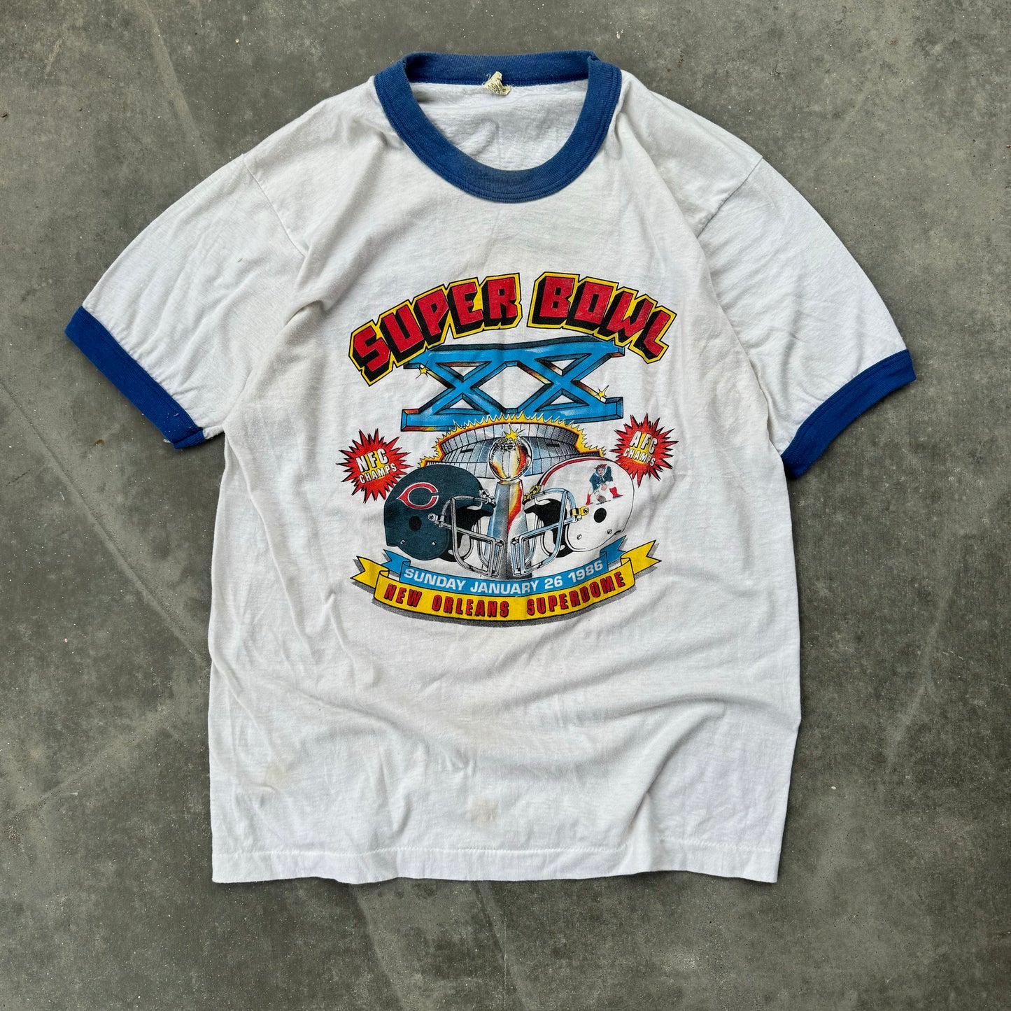 80s super bowl tee