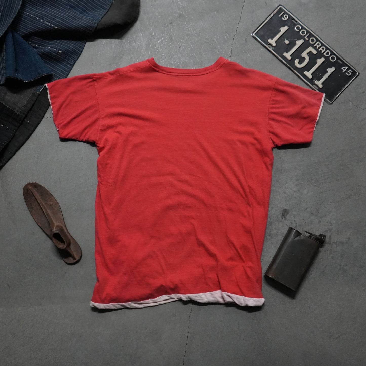 60s faded red gym tee